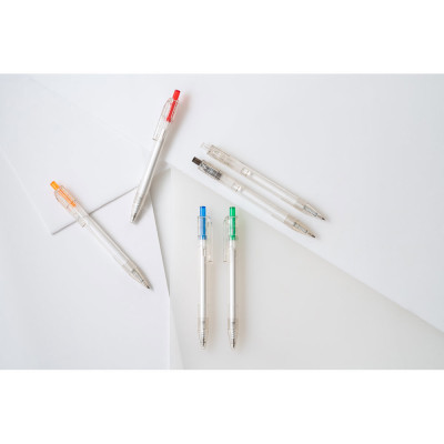 HARLAN. rPET ball pen pen with coloured button
